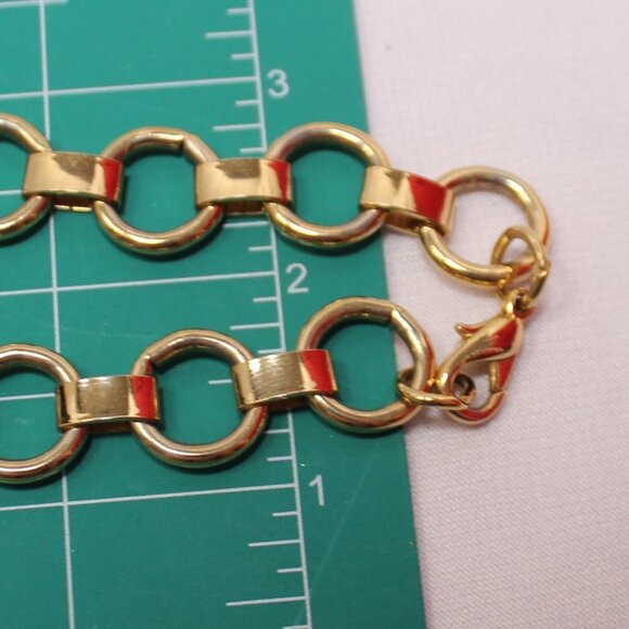 Chunky Coin Charm Statement 17" Neckalce - Picture 9 of 10